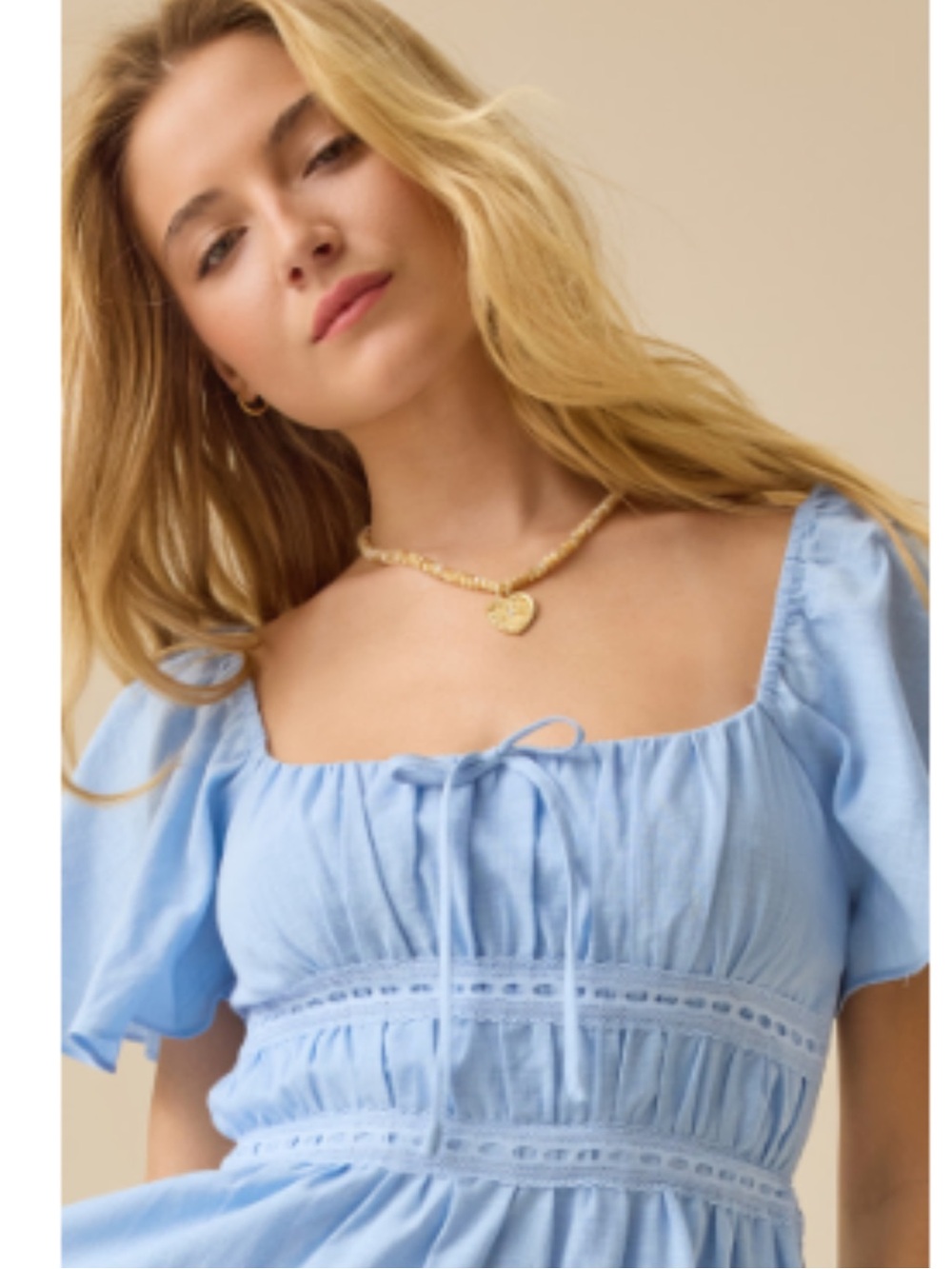 Altar’d State Brandi Mini Dress NWT Blue Summer Dress - Picture 2 of 2